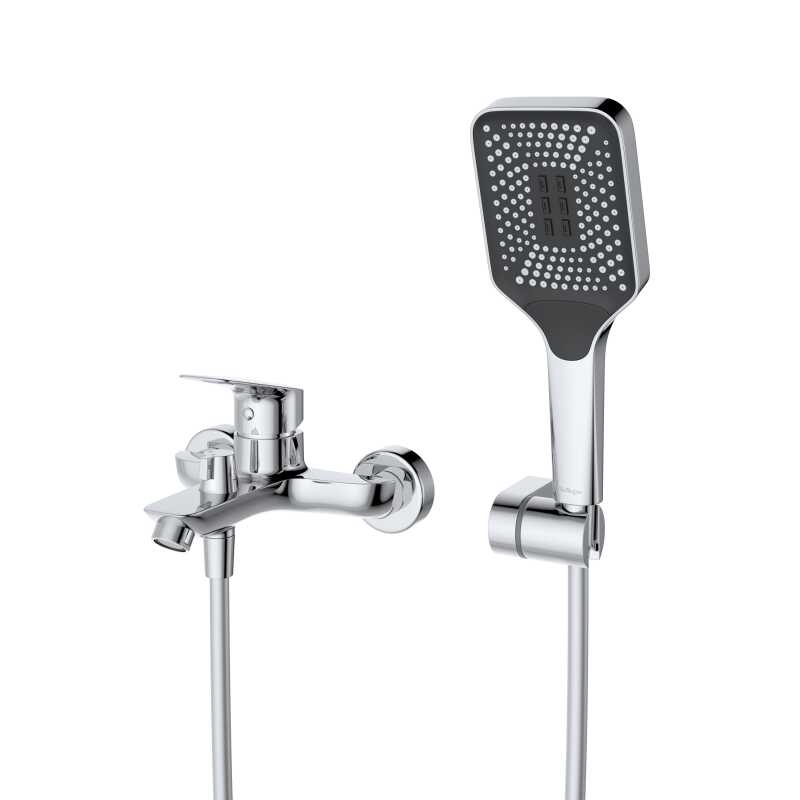 Смеситель для ванны и душа BelBagno DUE-VASM-CRM