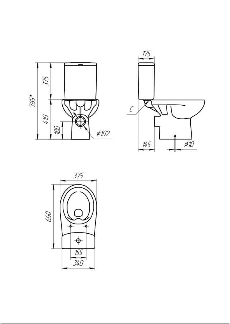 Компакт: NATURE NEW CLEAN ON 011 3/5, с кр.дюропл., lifting, easy-off, бел