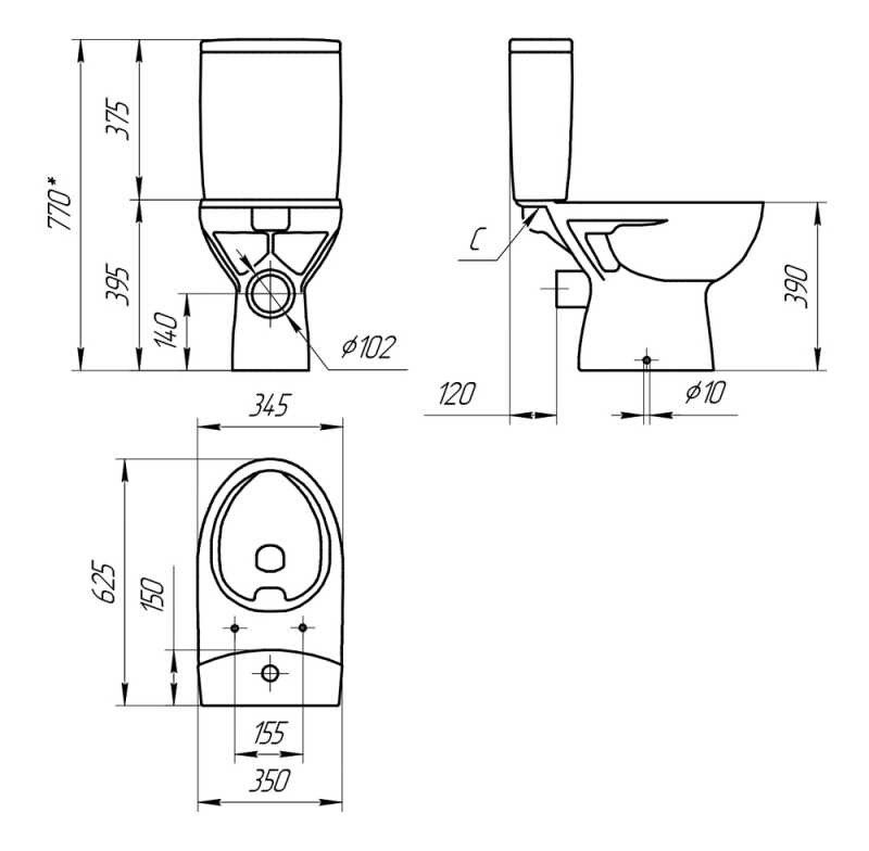 Компакт: PARVA NEW CLEAN ON 011 3/6,с кр.дюр.Lift,easy-off, белый, Сорт1