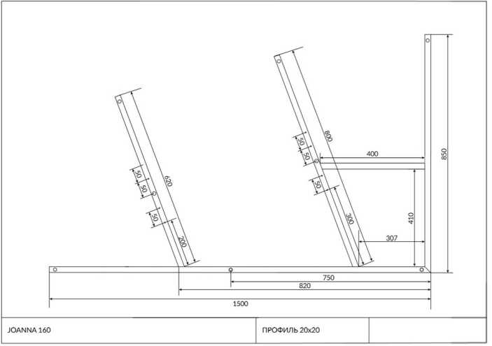 Рама д/ванны: Joanna 160 NEW метал. в комплекте со сборочным пакетом, Сорт1