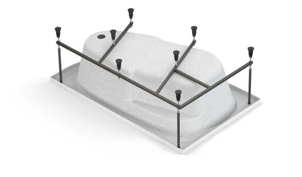 Рама д/ванны: Joanna 160 NEW метал. в комплекте со сборочным пакетом, Сорт1