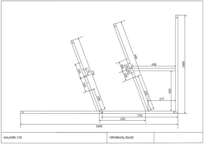 Рама д/ванны: Kaliope 170 NEW метал. в комплекте со сборочным пакетом, Сорт1