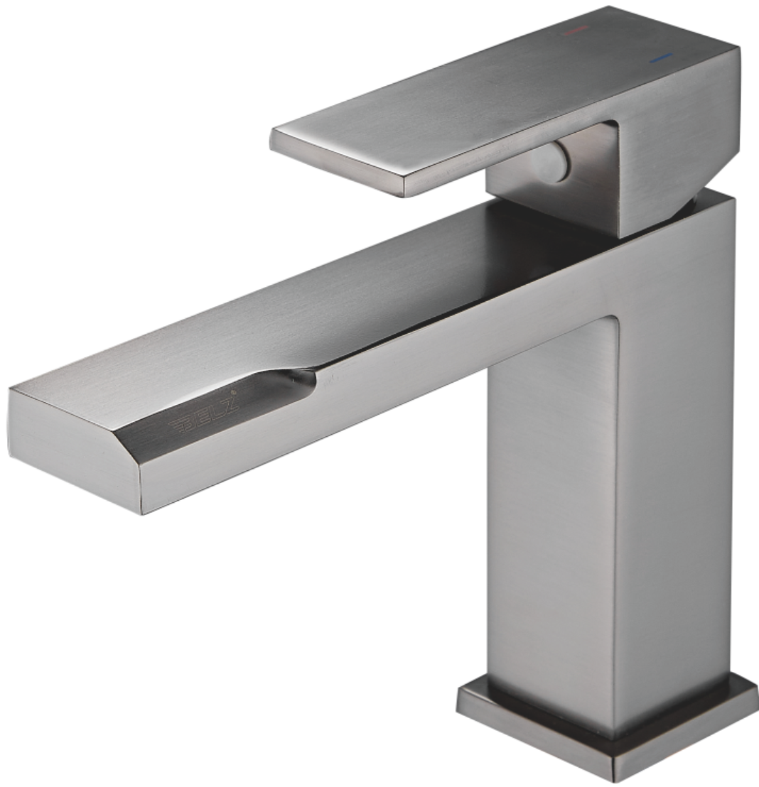 Смеситель для раковины BELZ B10613-3, вороненая сталь