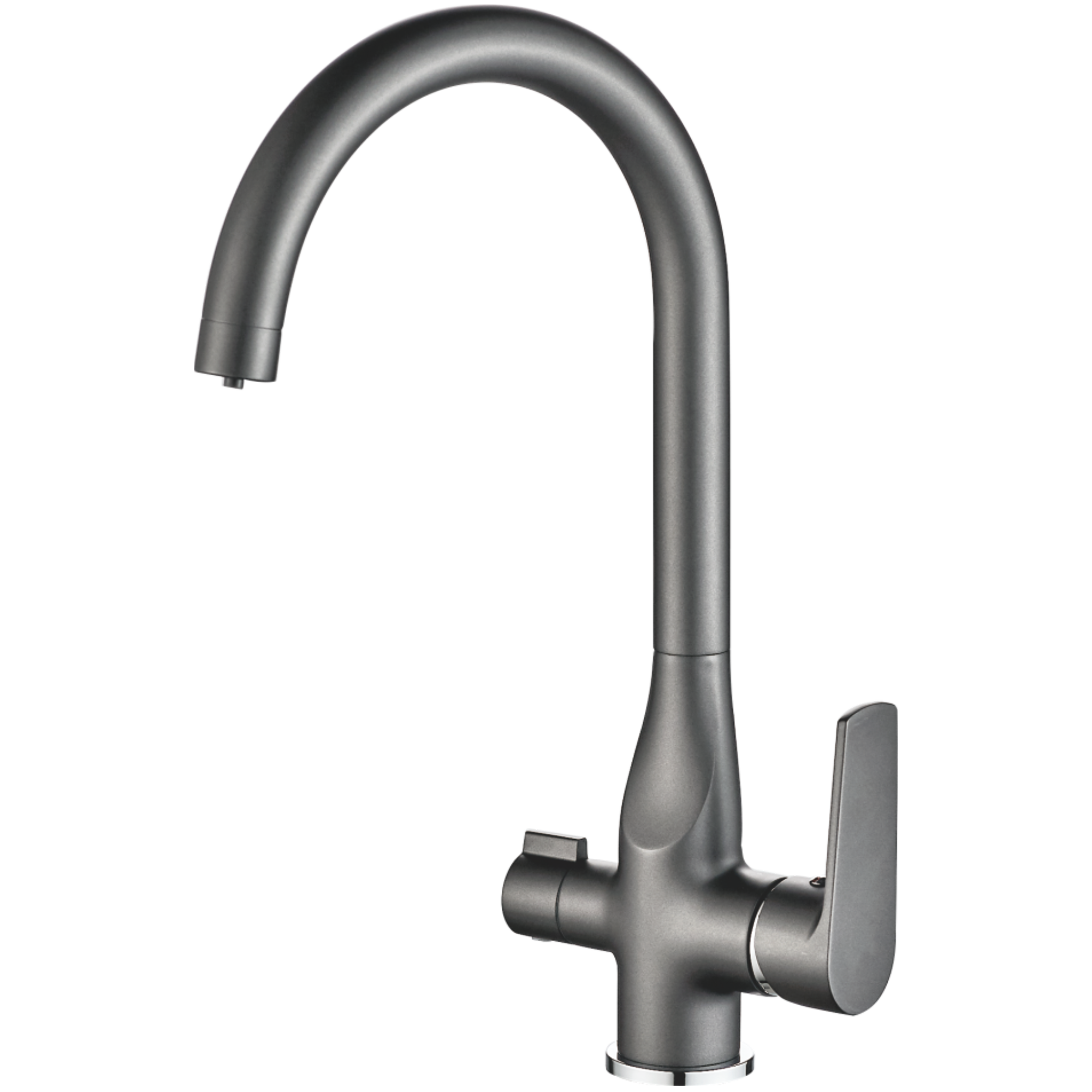 Смеситель для кухни Haiba HB 76533-3, пепельный