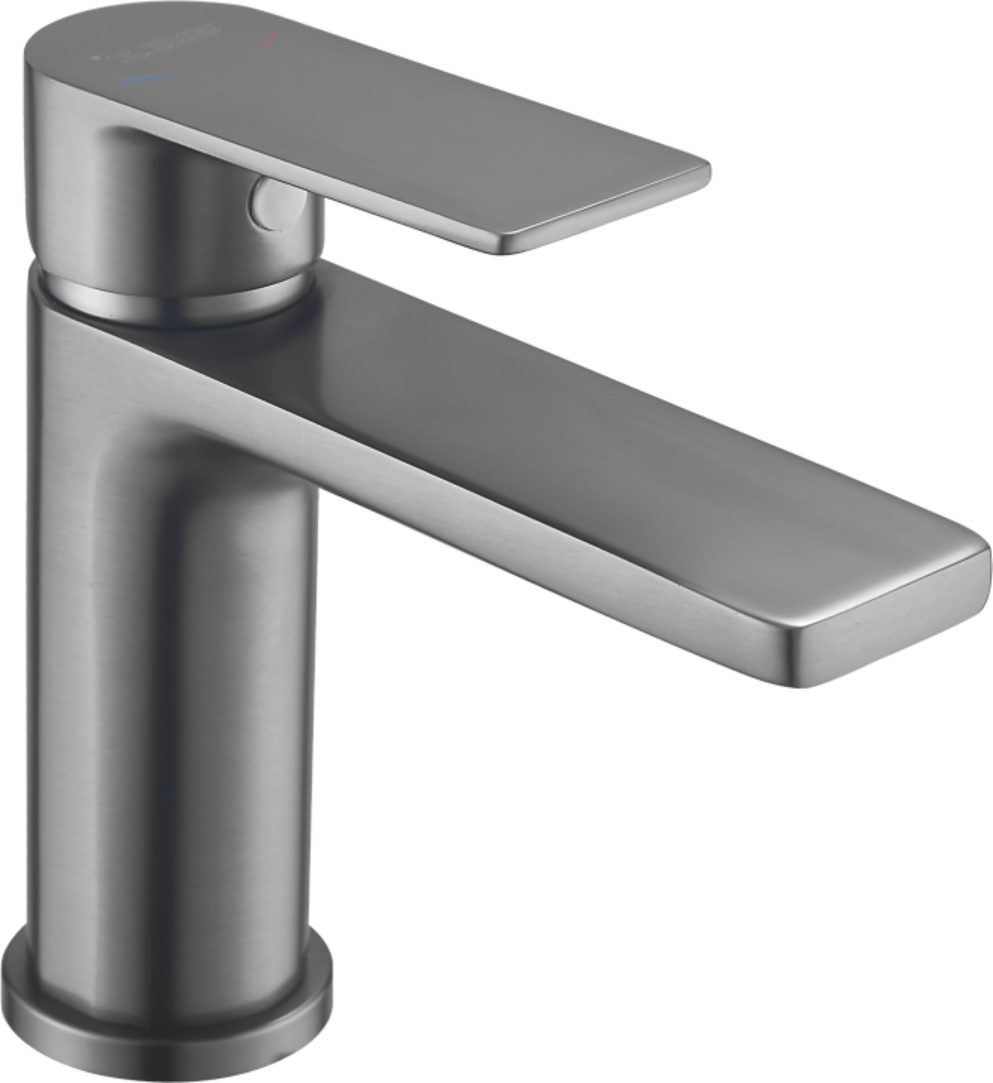 Смеситель для раковины BELZ B10678-3, оружейная сталь