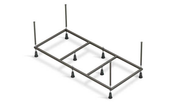 Рама д/ванны: Lorena 160 NEW метал. в комплекте со сборочным пакетом, Сорт1