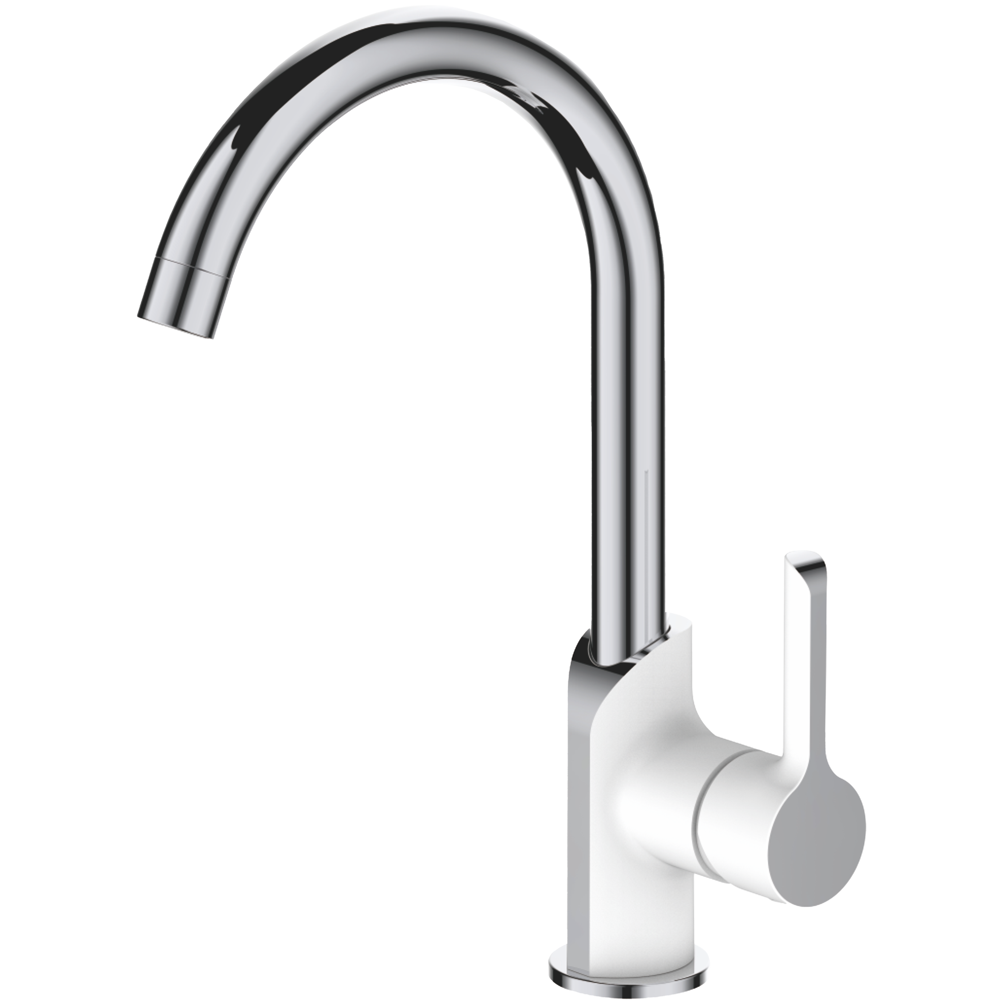 Смеситель для кухни Haiba HB 70805-8, белый