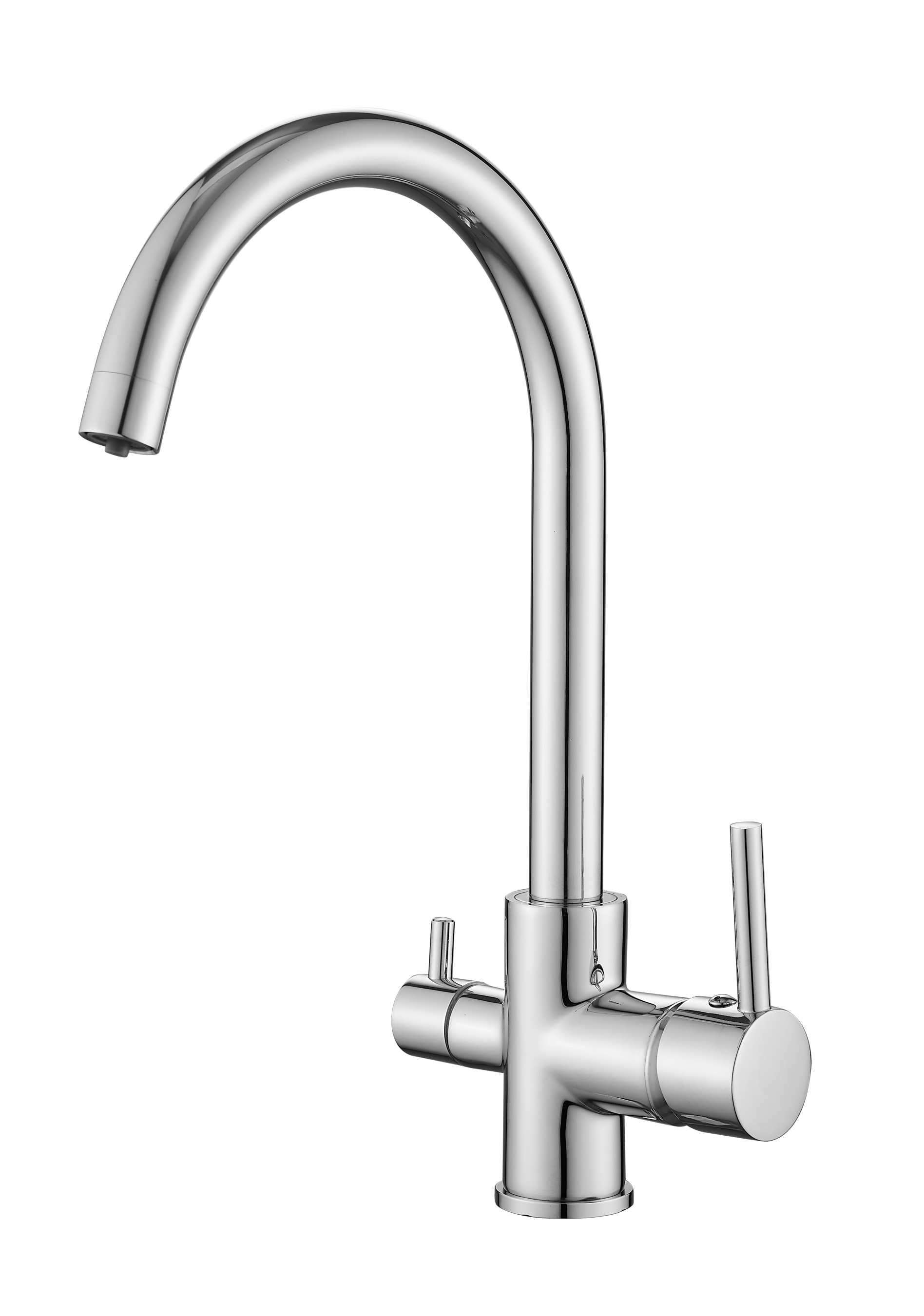 Смеситель для кухни с подключением фильтра, латунь, хром B76801