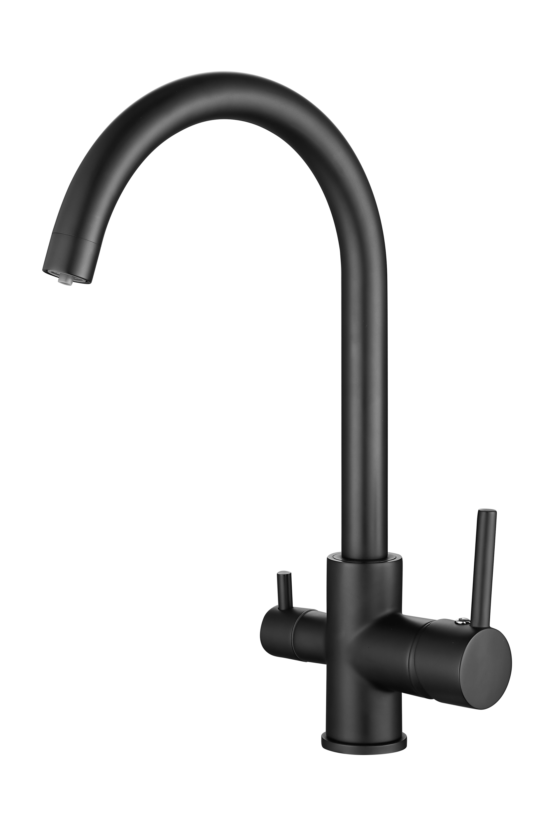 Смеситель для кухни с подключением фильтра, латунь, черный B76801-7