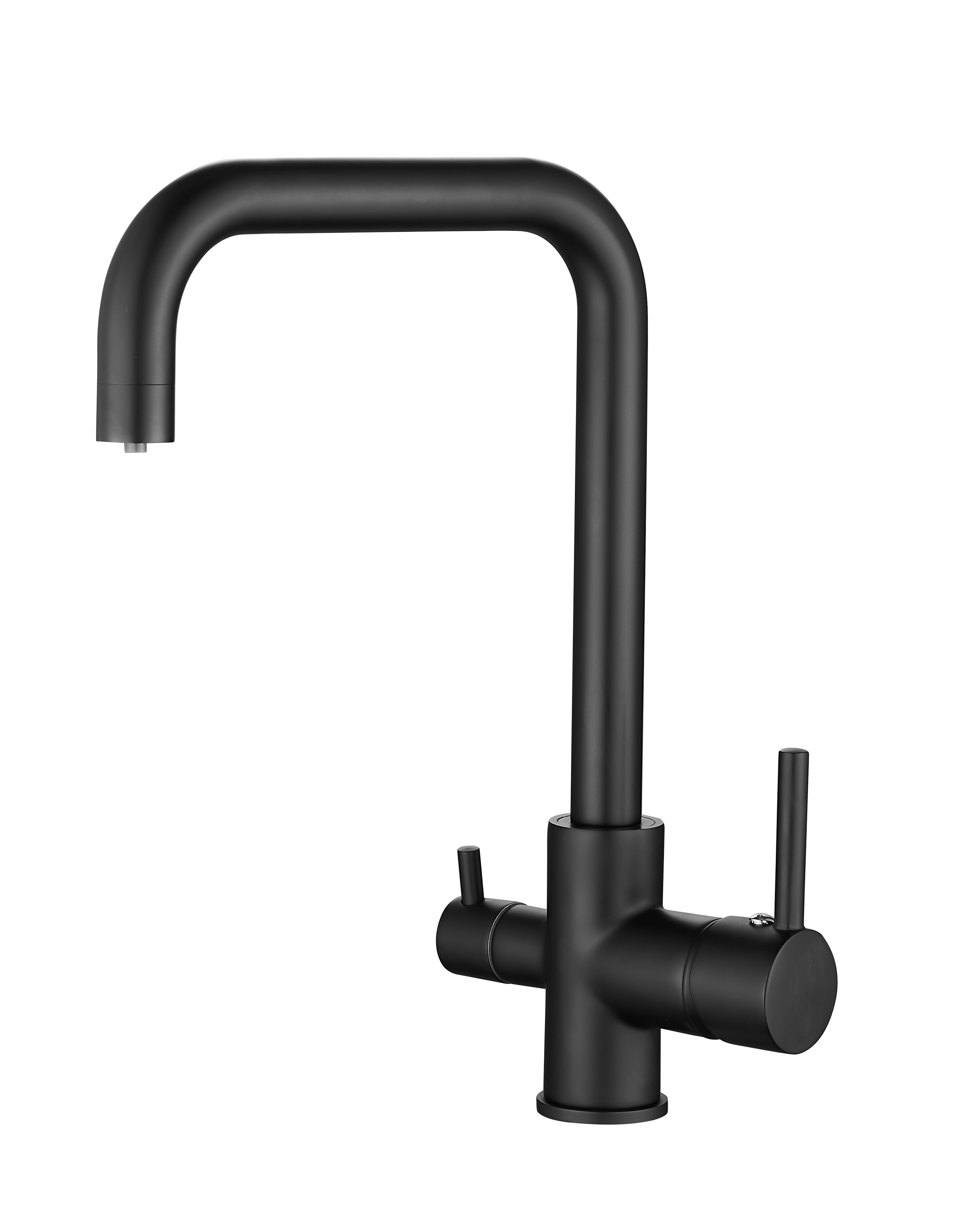 Смеситель для кухни с подключением фильтра, латунь, черный B76802-7