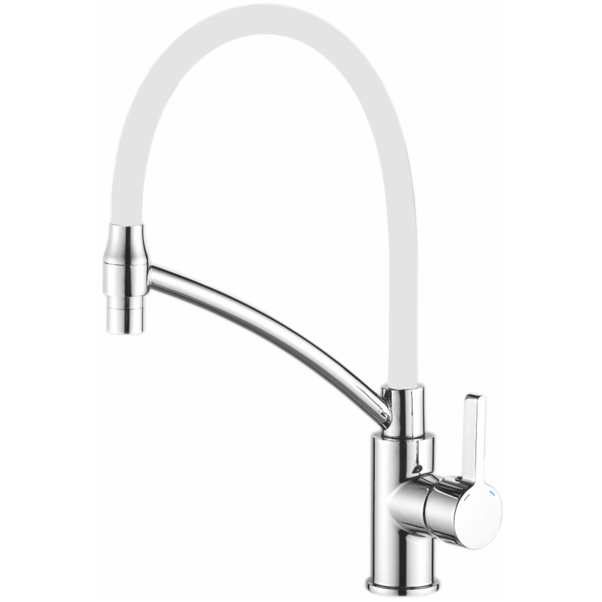 Смеситель для кухни Haiba HB 73643-8, белый