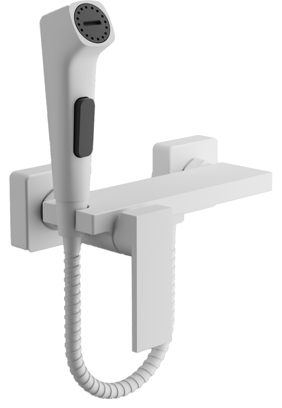 Смеситель с гигиенической лейкой Белый B55653-8