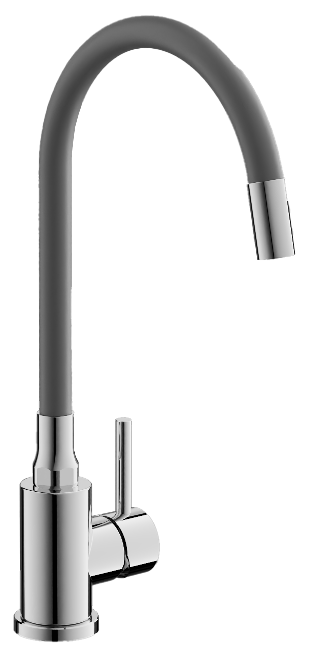 Смеситель для кухни, гибкий излив, нержавеющая сталь, оружейная сталь