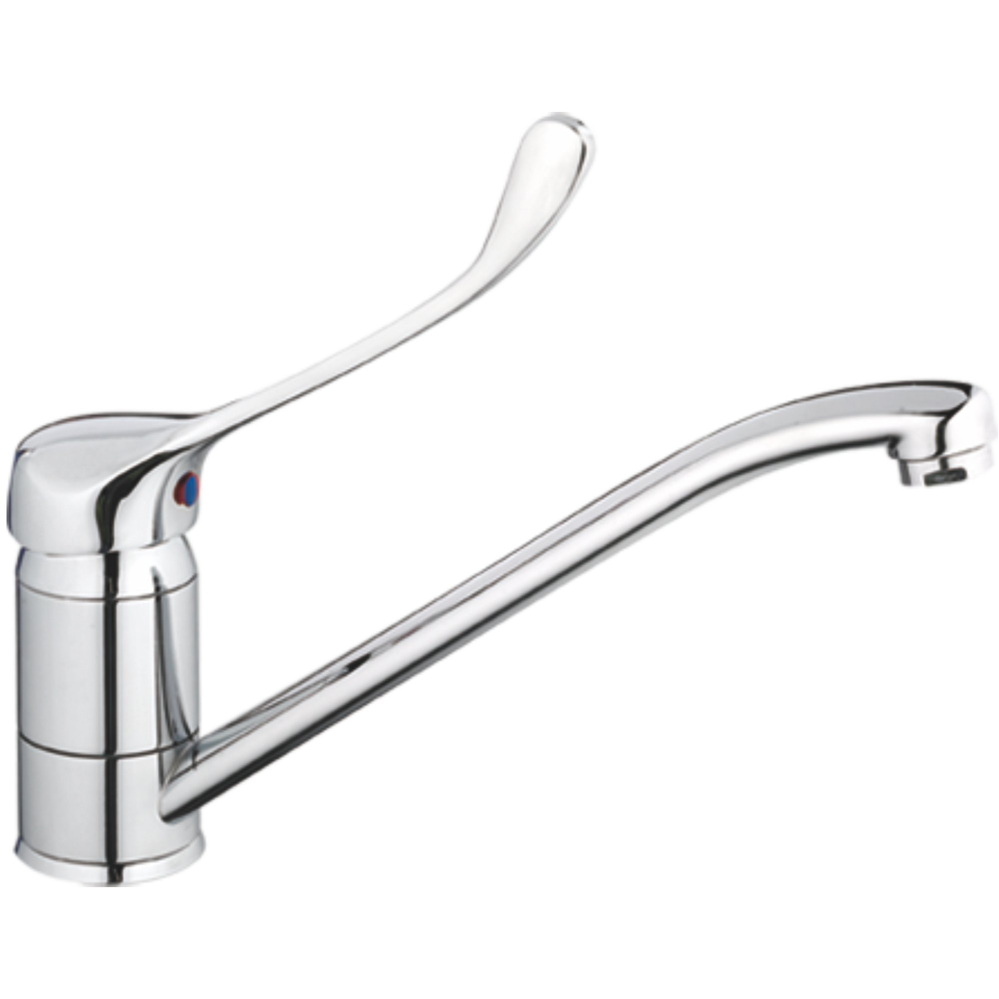 Смеситель для кухни с хирургической ручкой Haiba HB 4254, хром