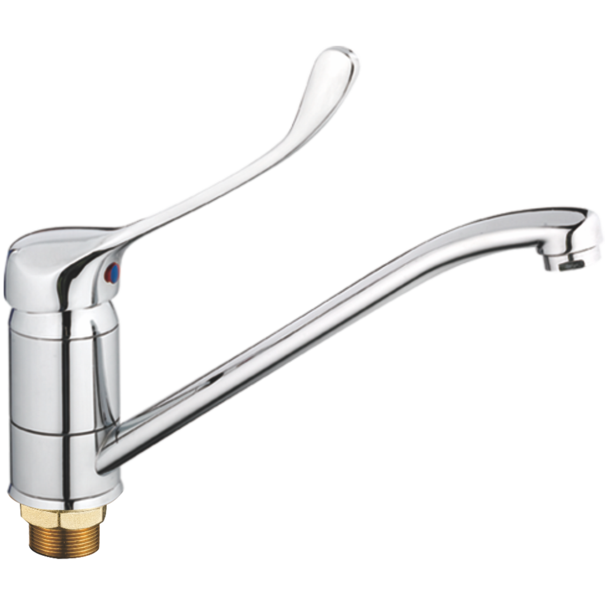 Смеситель для кухни с хирургической ручкой Haiba HB 4954, хром