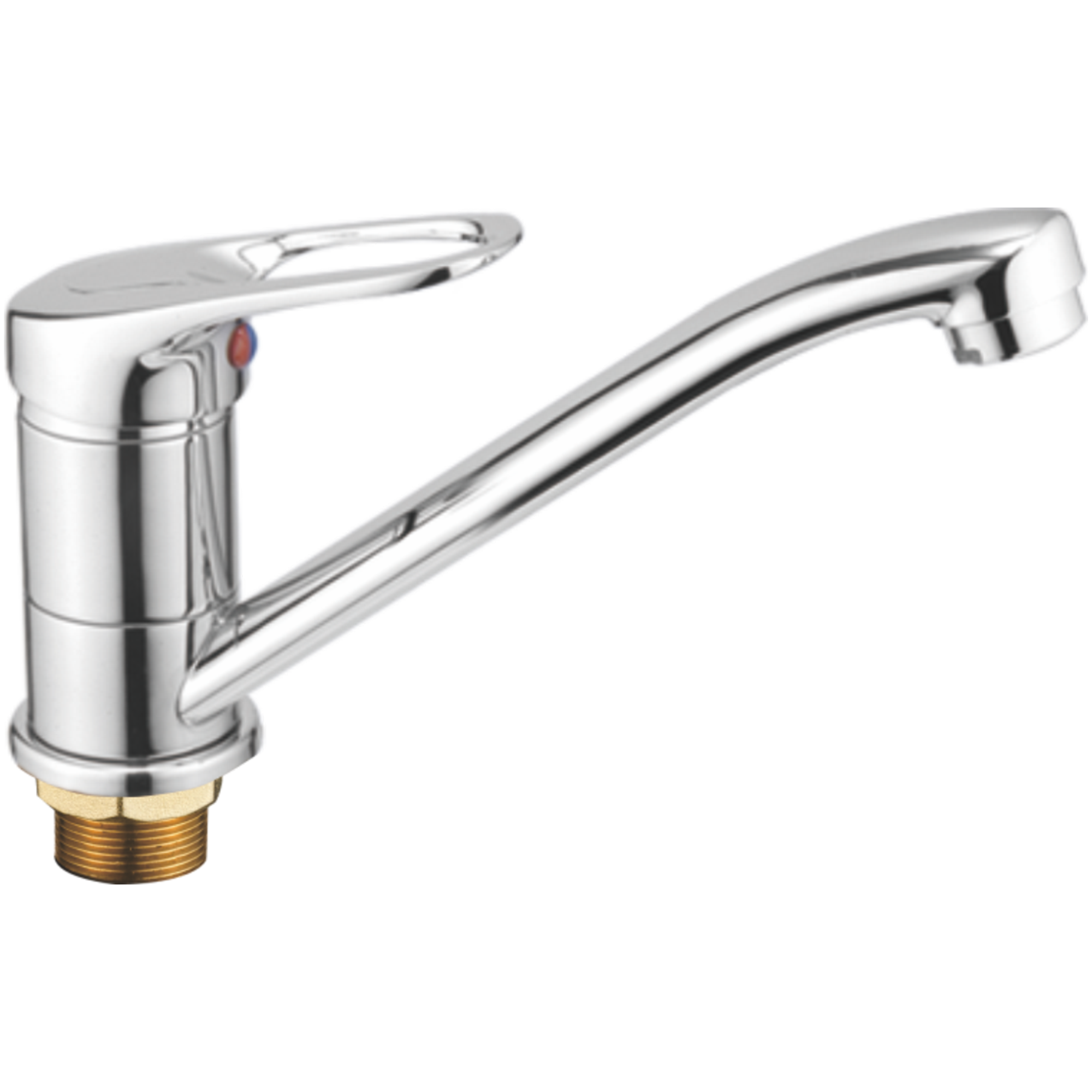 Смеситель для кухни Haiba HB 4537-2, хром