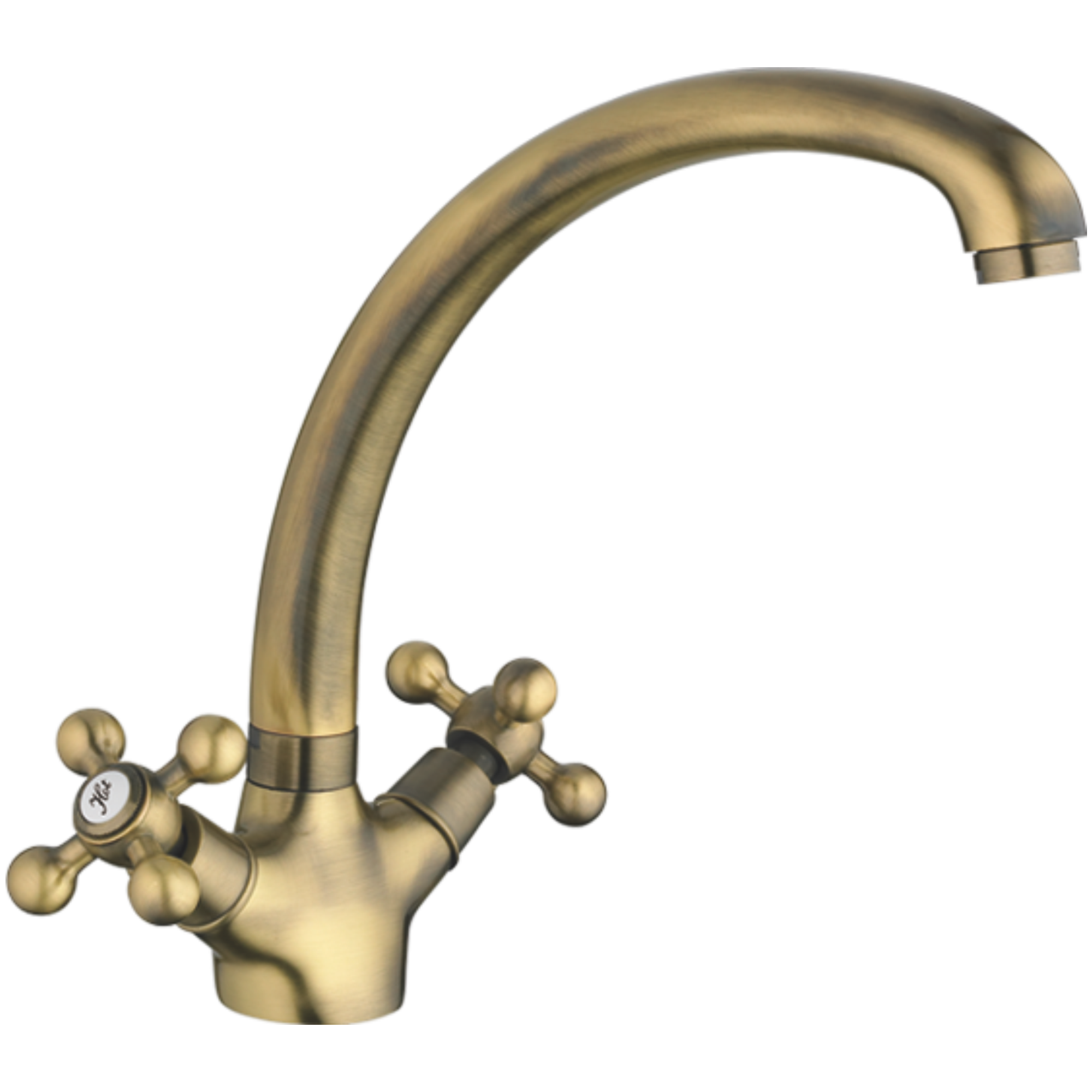 Смеситель для кухни Haiba HB 4219-4, бронза