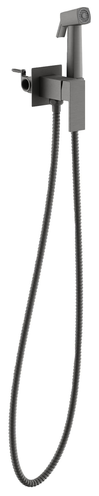 Смеситель с гигиенической лейкой Оружейная сталь B55805-3