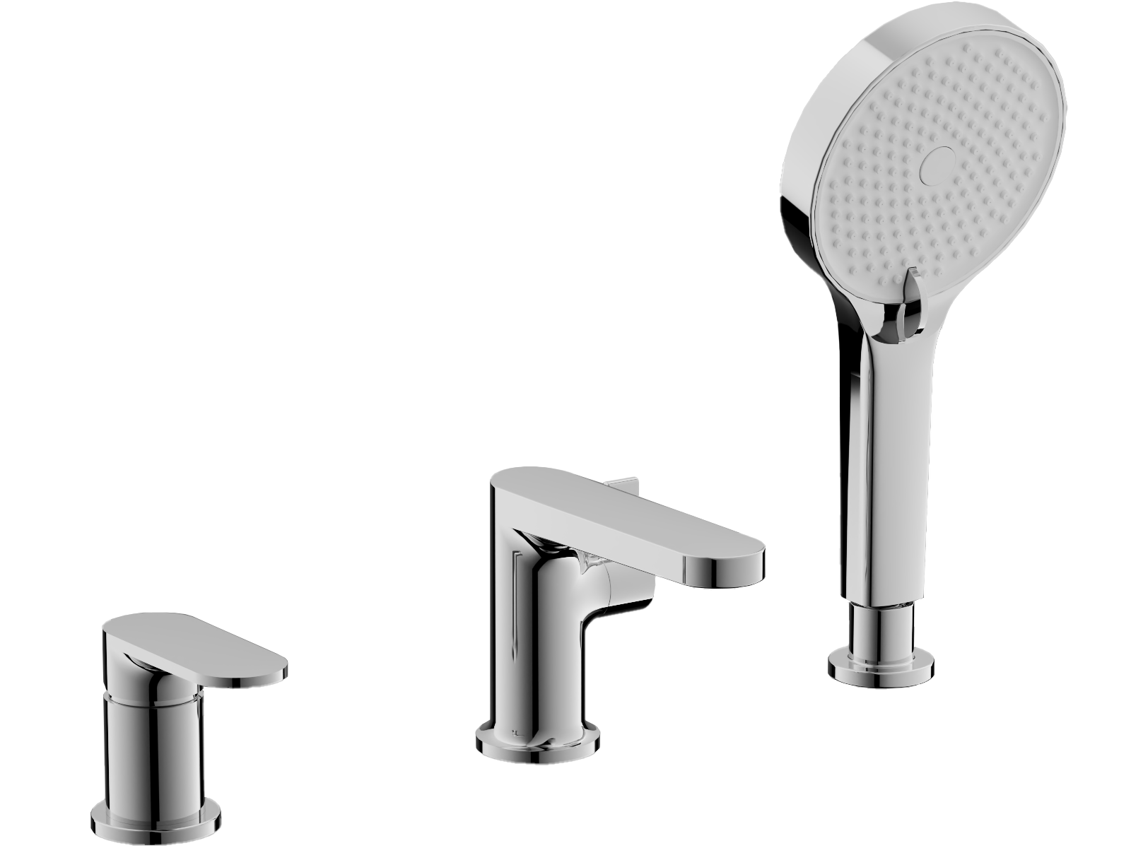 Смеситель для ванны на борт Хром B66713