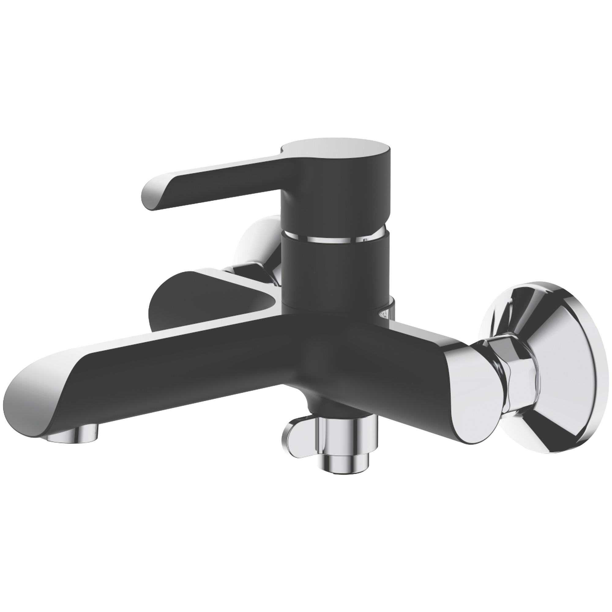 Смеситель для ванны Haiba HB 60805-7, черный