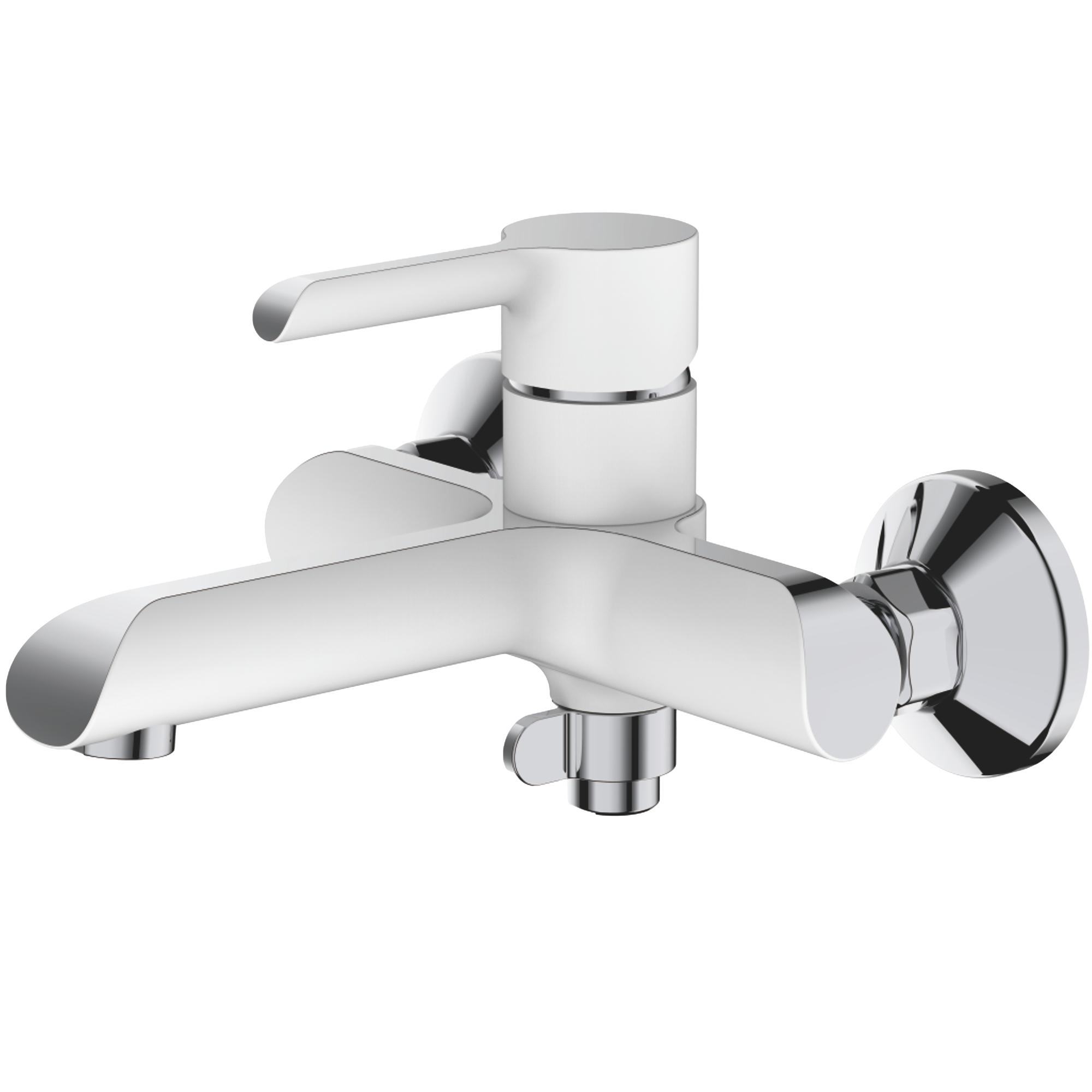 Смеситель для ванны Haiba HB 60805-8, белый