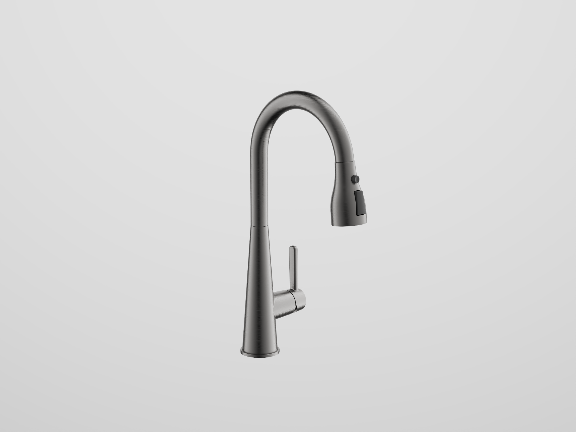 Смеситель для кухни, выдвижной излив, нержавеющая сталь, оружейная сталь, B74816-3