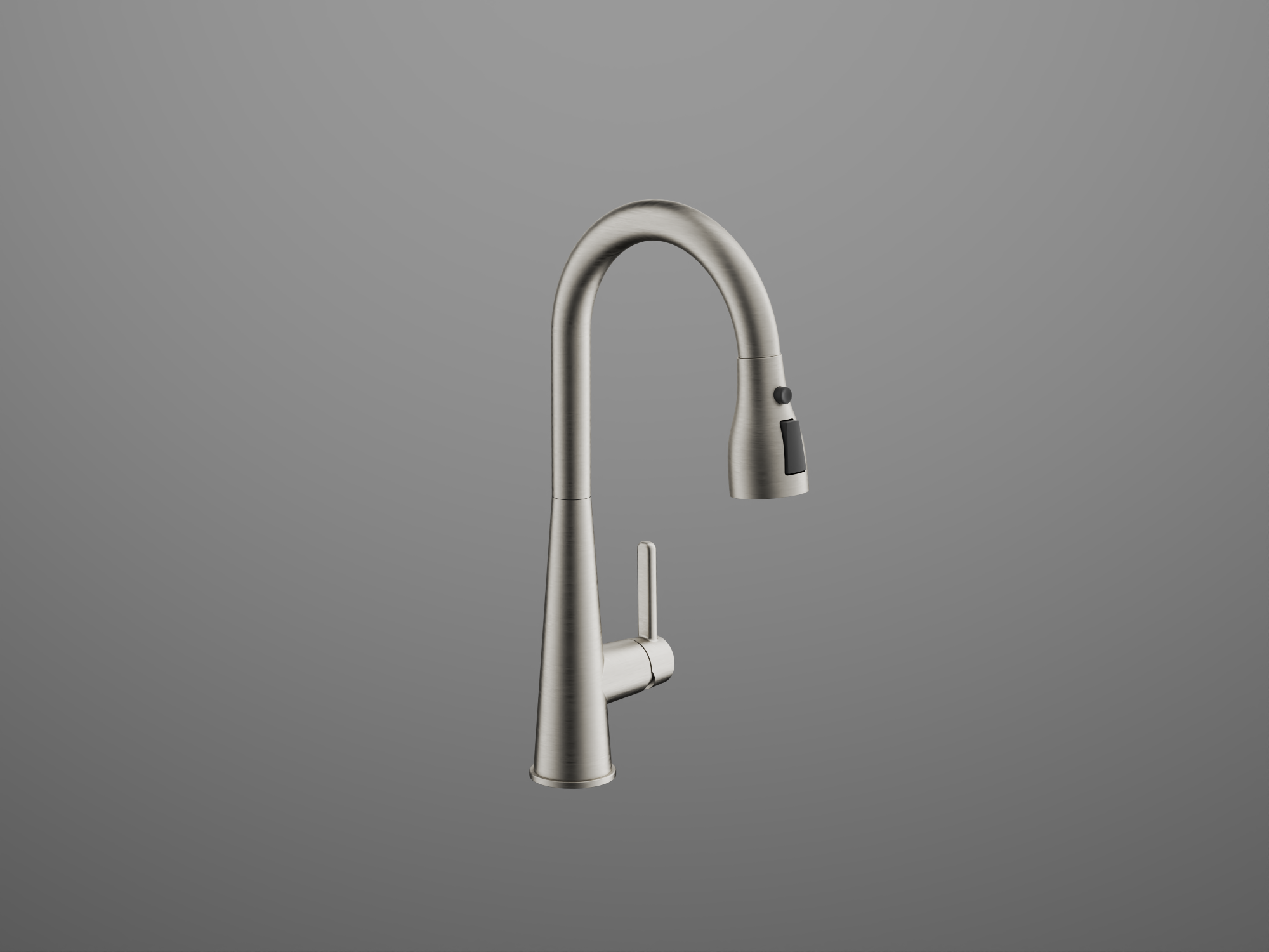 Смеситель для кухни, выдвижной излив, нержавеющая сталь, никель, B74816-6