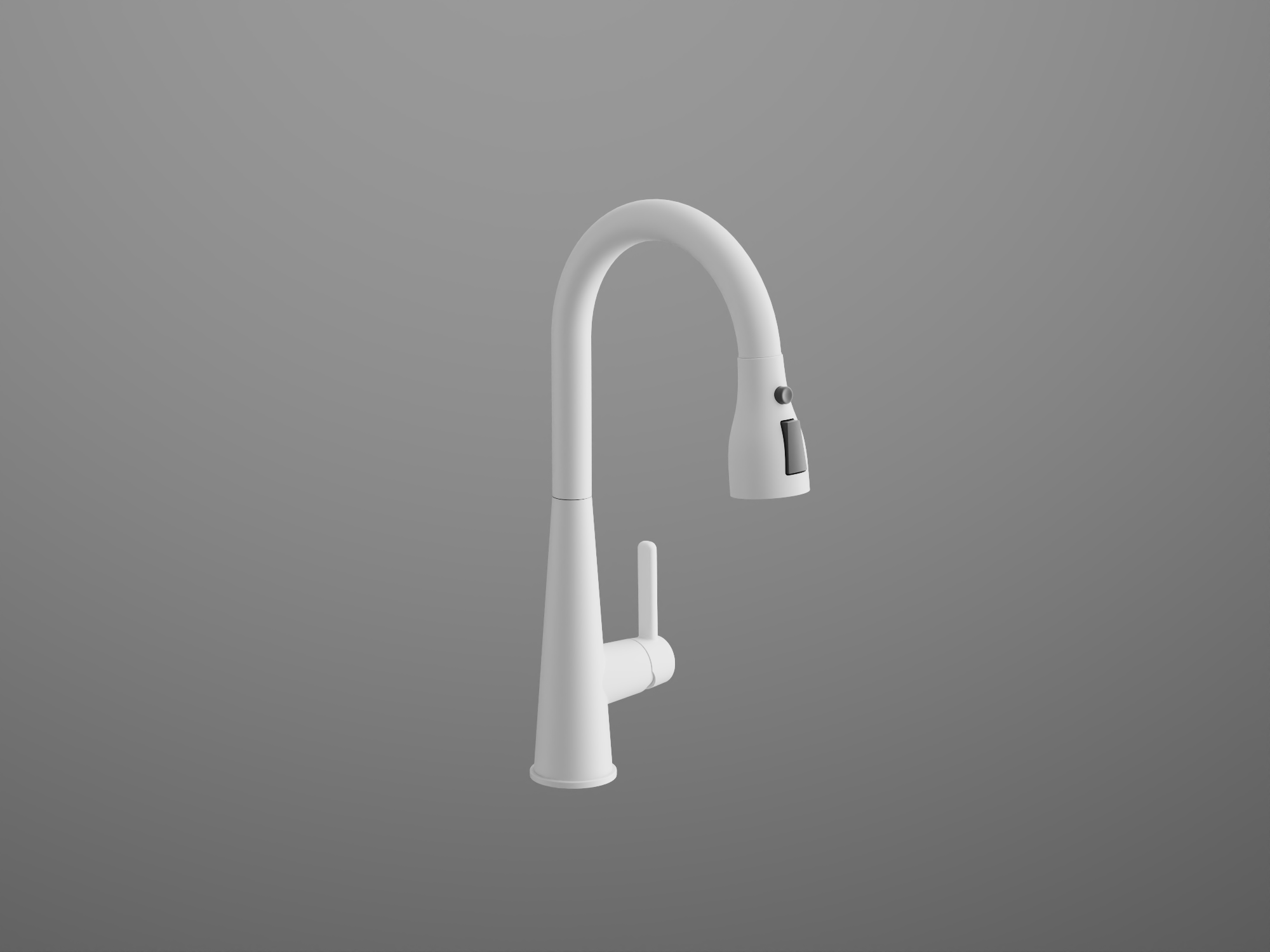 Смеситель для кухни, выдвижной излив, нержавеющая сталь, белый, B74816-8