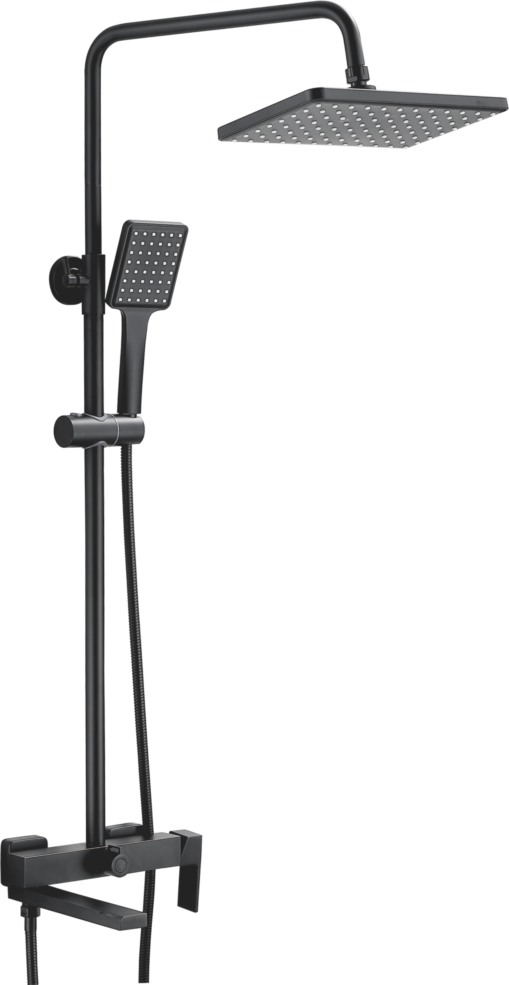 Душевая система, тропический душ, латунь, черный B24613-7