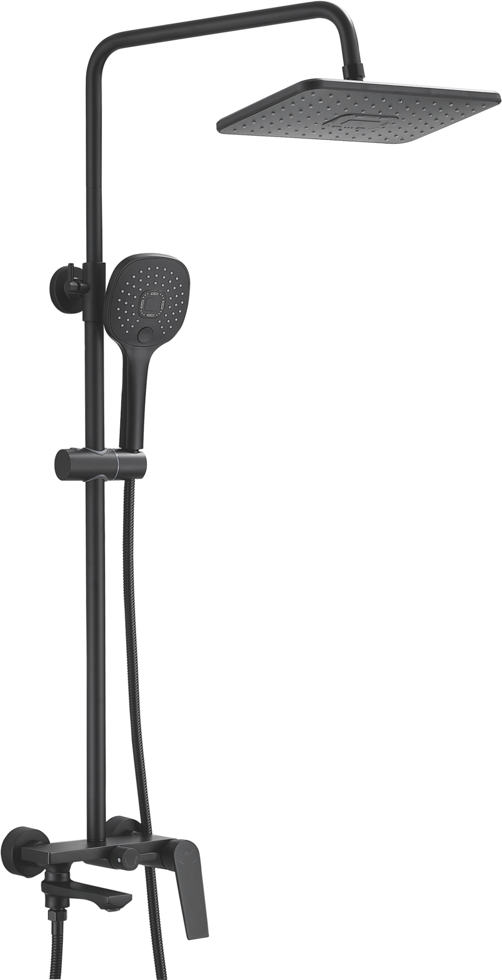 Душевая система, тропический душ, латунь, черный B24533-7