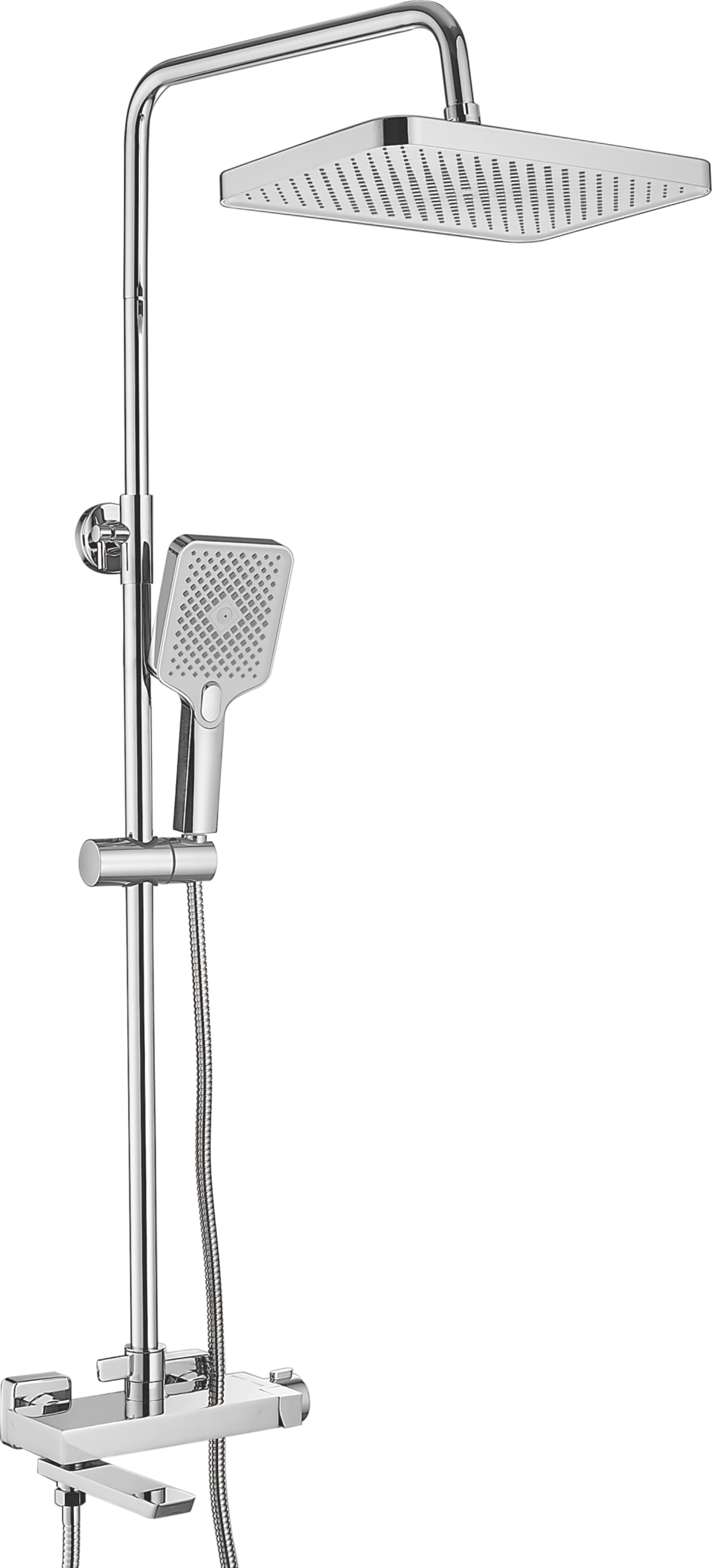 Душевая система, тропический душ, латунь, хром B24672