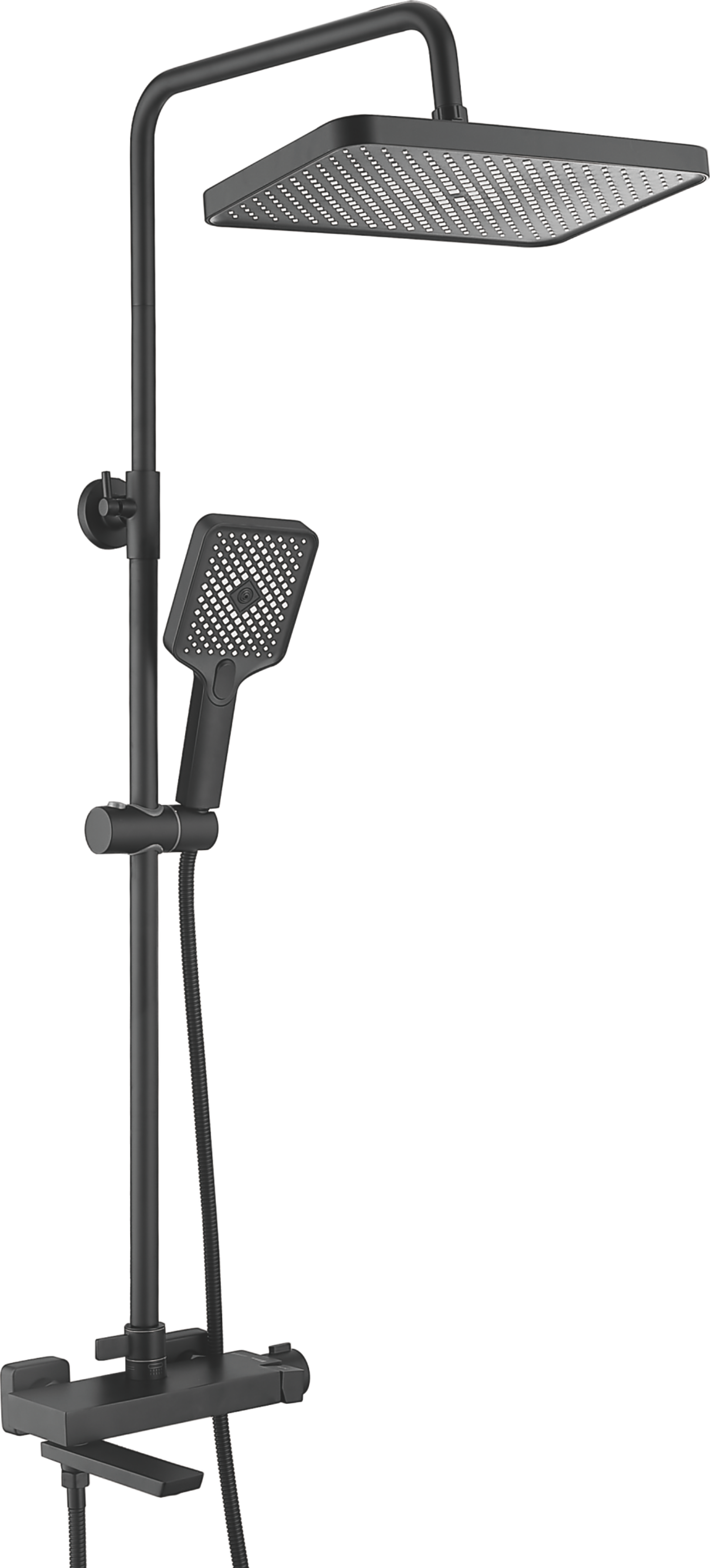 Душевая система, тропический душ, латунь, черный B24672-7