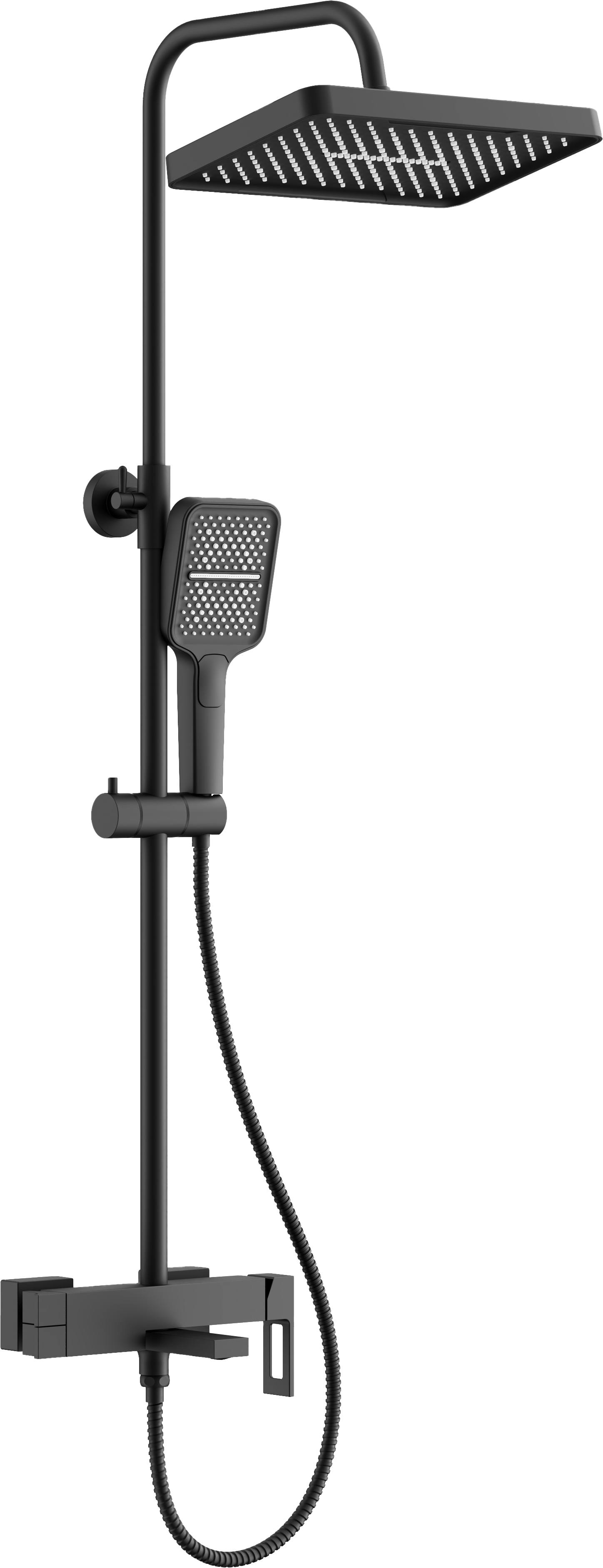 Душевая система, тропический душ, латунь, черный B24658-7