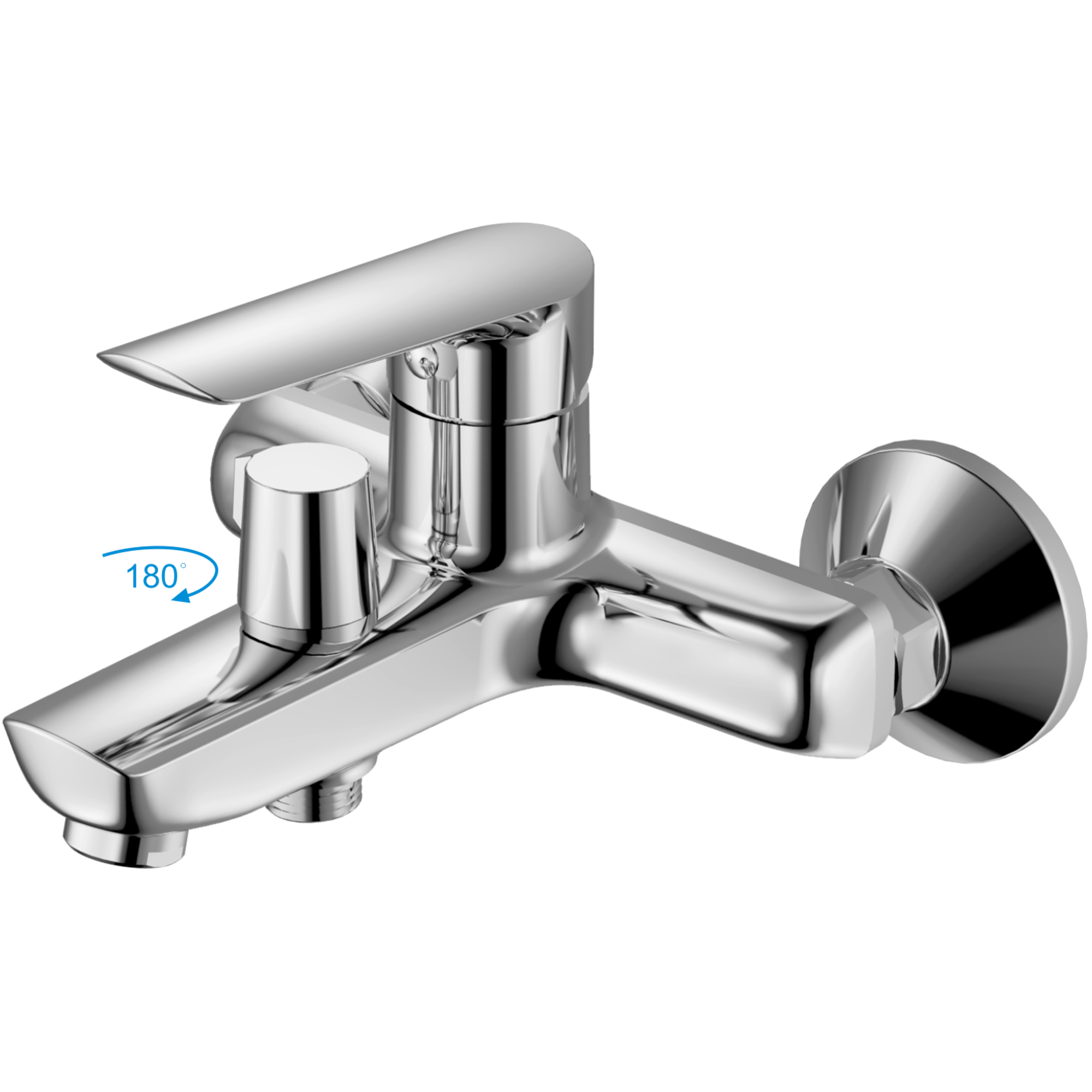 Смеситель для ванны Haiba HB 60198, хром