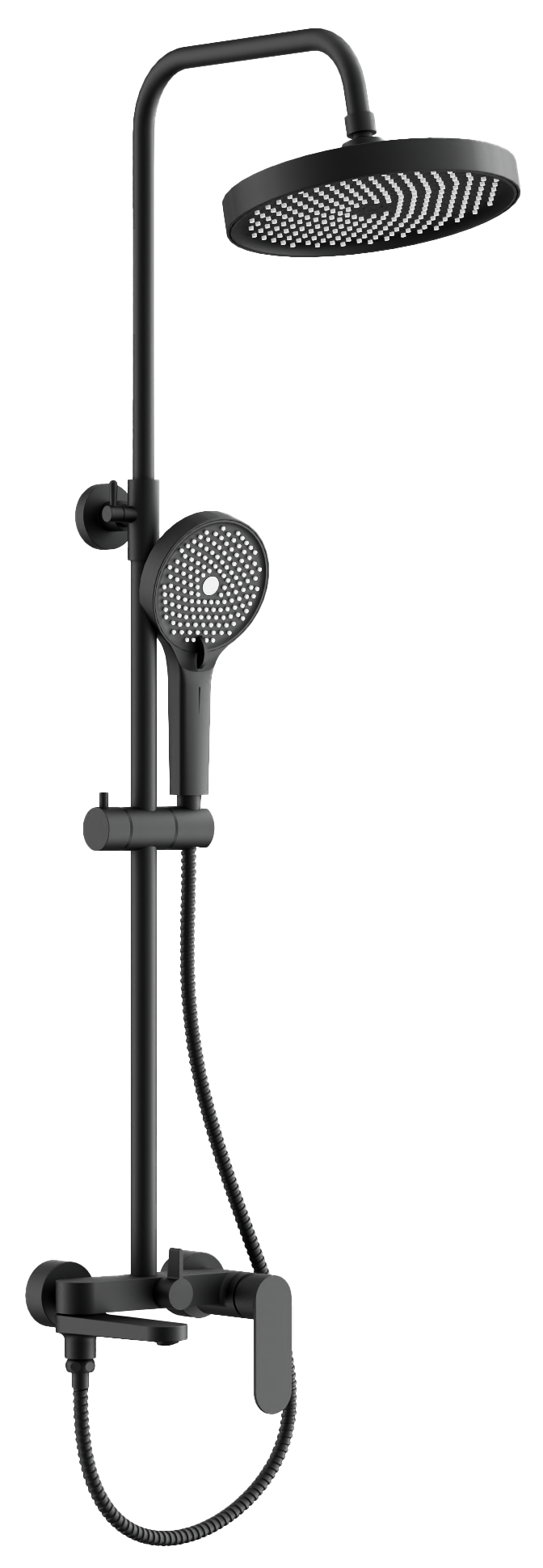 Душевая система, тропический душ, латунь, черный B24713-7