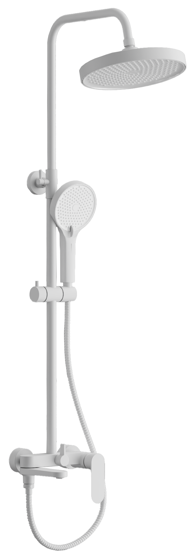 Душевая система, тропический душ, латунь, белый B24713-8