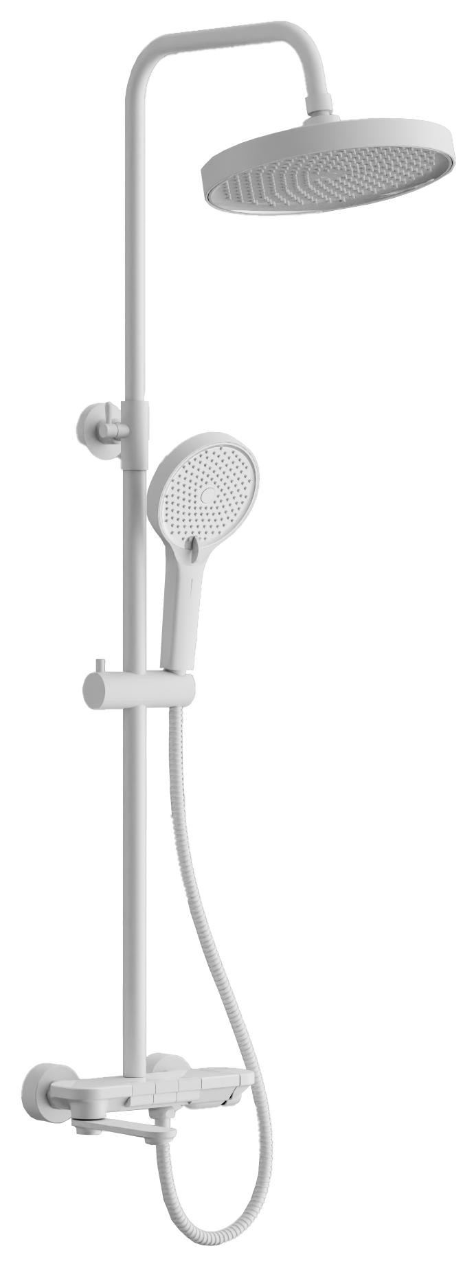 Душевая система, тропический душ, латунь, белый B25713-8