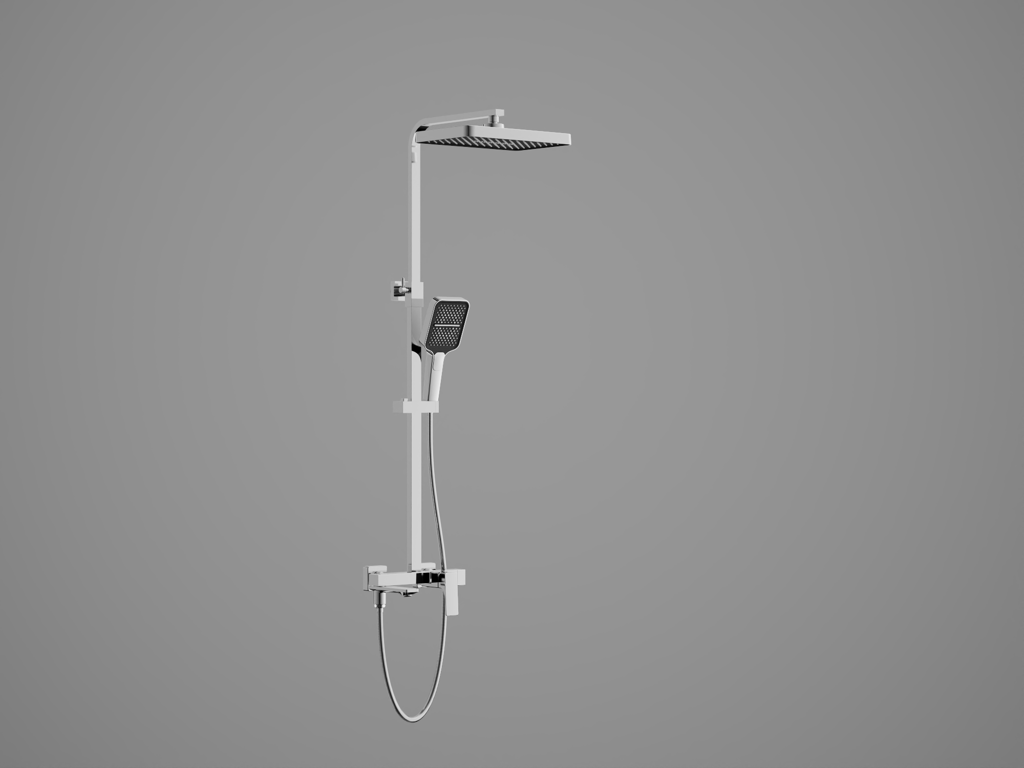 Душевая система, тропический душ, латунь, хром B24709