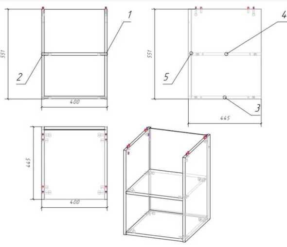 Модуль для тумбы MODUO 40 44,7x20 дуб