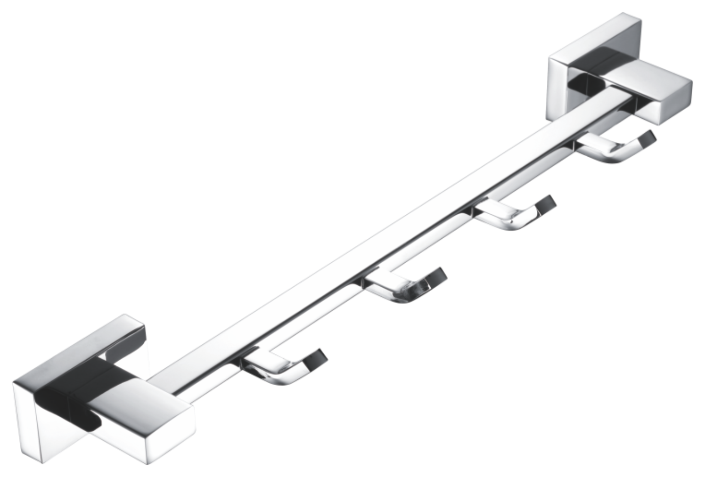 Планка с крючками 4-я, нержавеюшая сталь, хром B90215-4