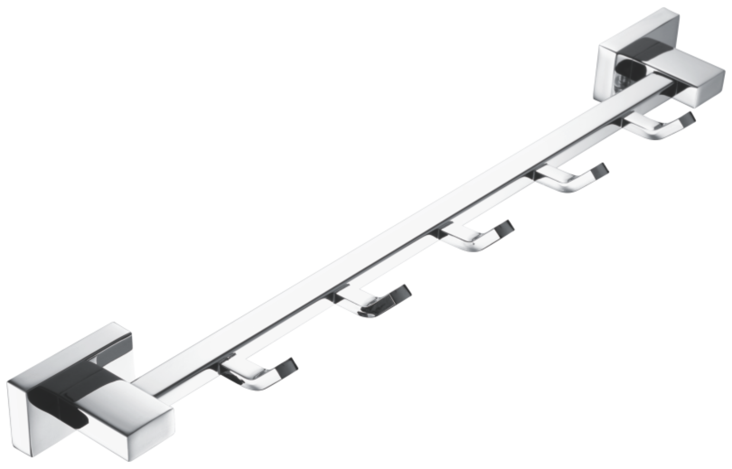 Планка с крючками 5-я, нержавеюшая сталь, хром B90215-5