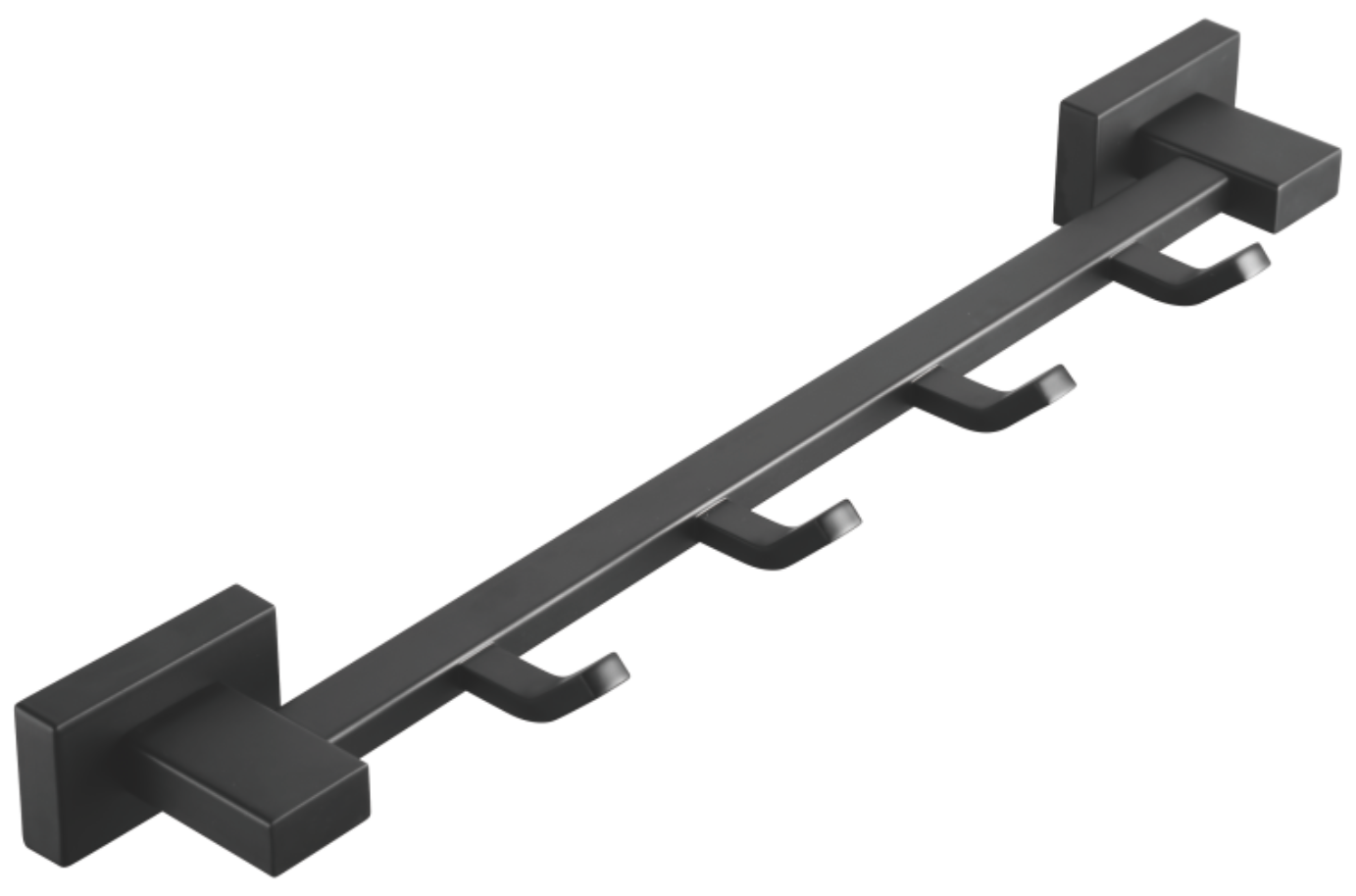 Планка с крючками 4-я, нержавеюшая сталь, черный B90315-4