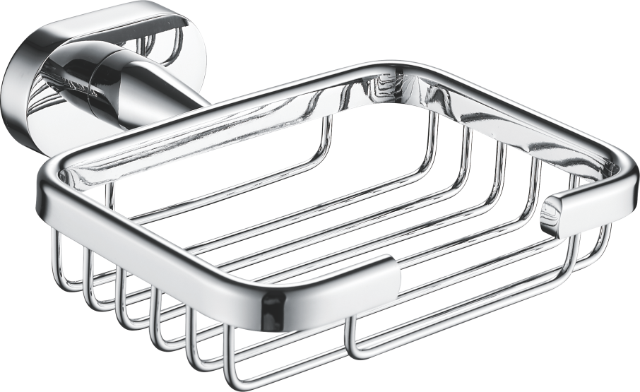 Мыльница металлическая, нержавеющая сталь, хром B90002-1