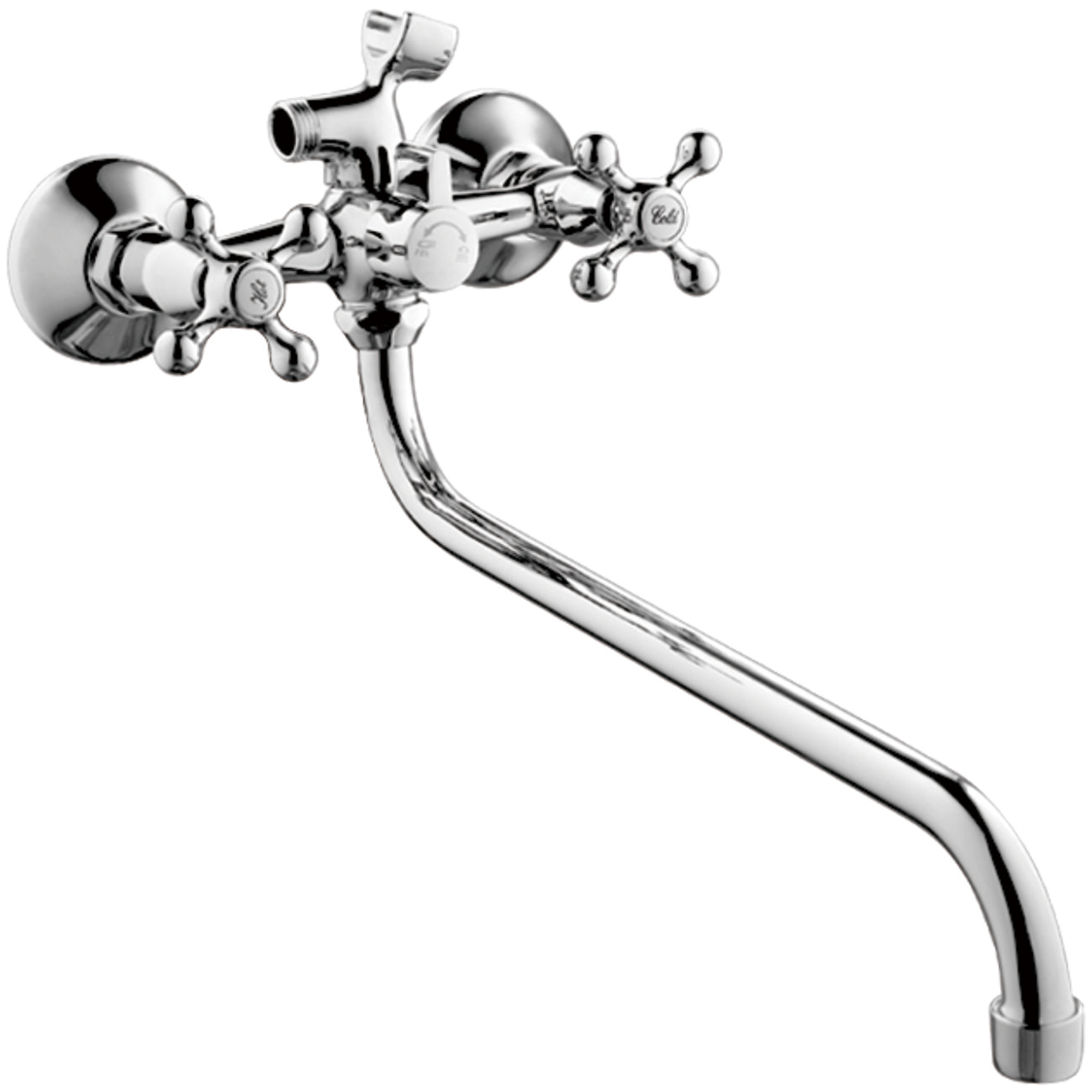 Смеситель для ванны Haiba HB 2208-2, хром