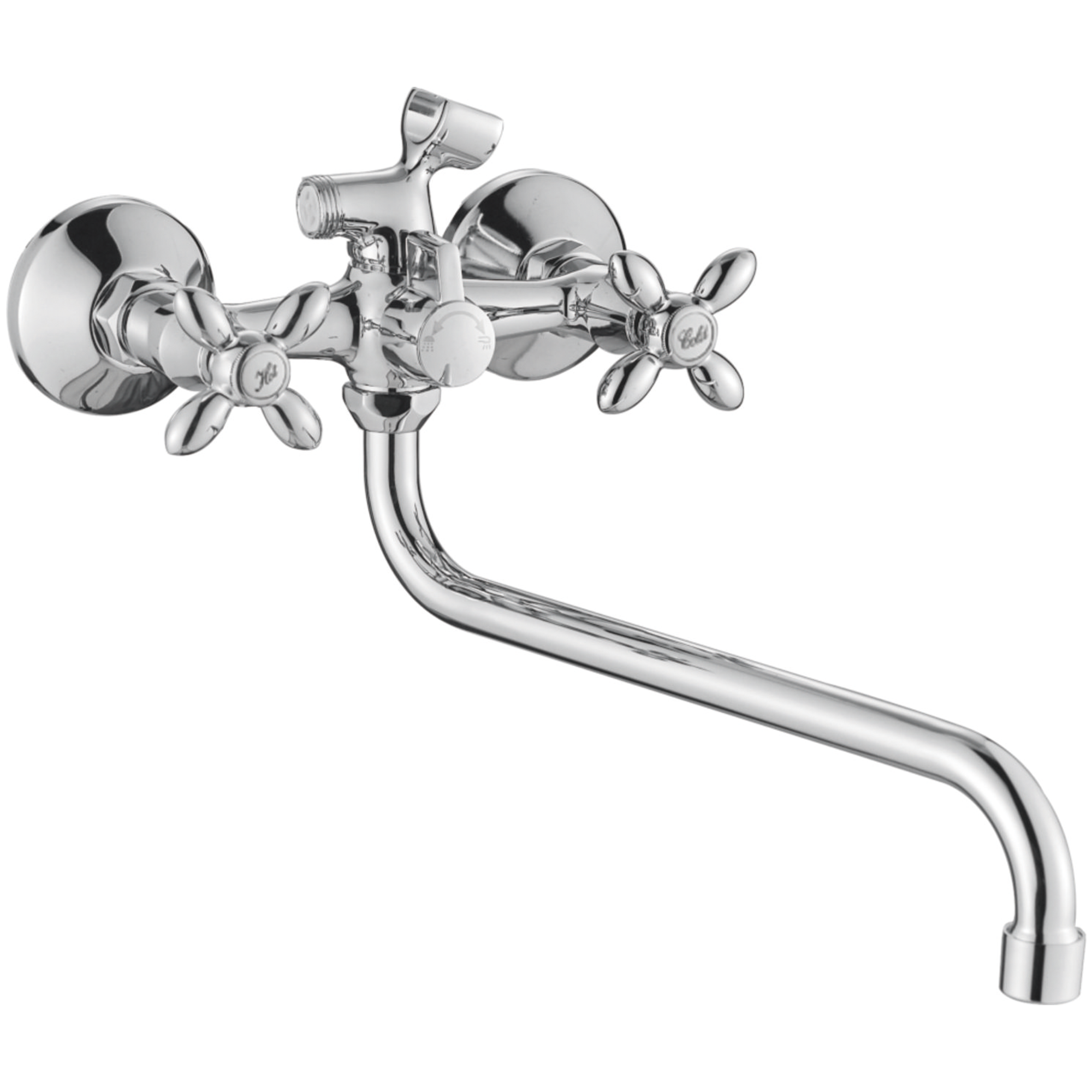 Смеситель для ванны Haiba HB 2227-2, хром