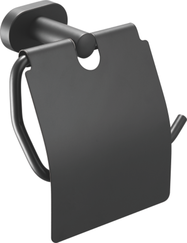 Держатель для туалетной бумаги, нержавеющая сталь, черный B90103