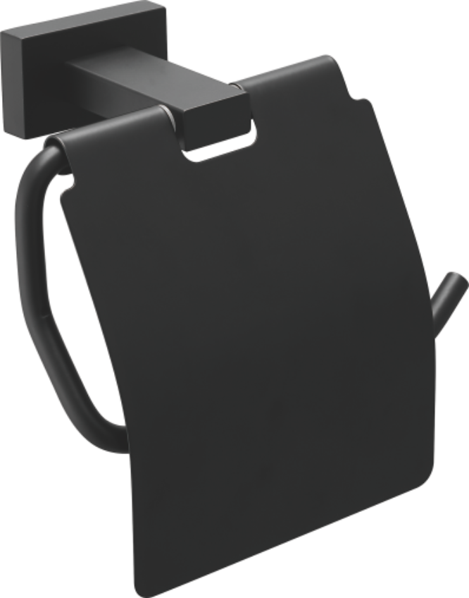 Держатель для туалетной бумаги, нержавеющая сталь, черный B90303
