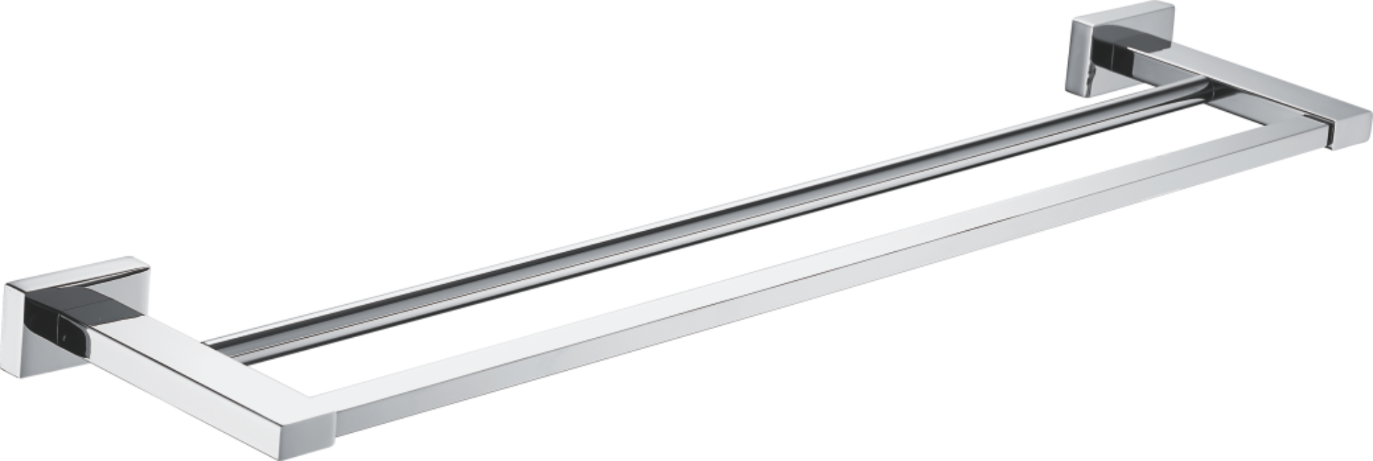 Держатель для полотенец, двойной, нержавеющая сталь, хром B90209