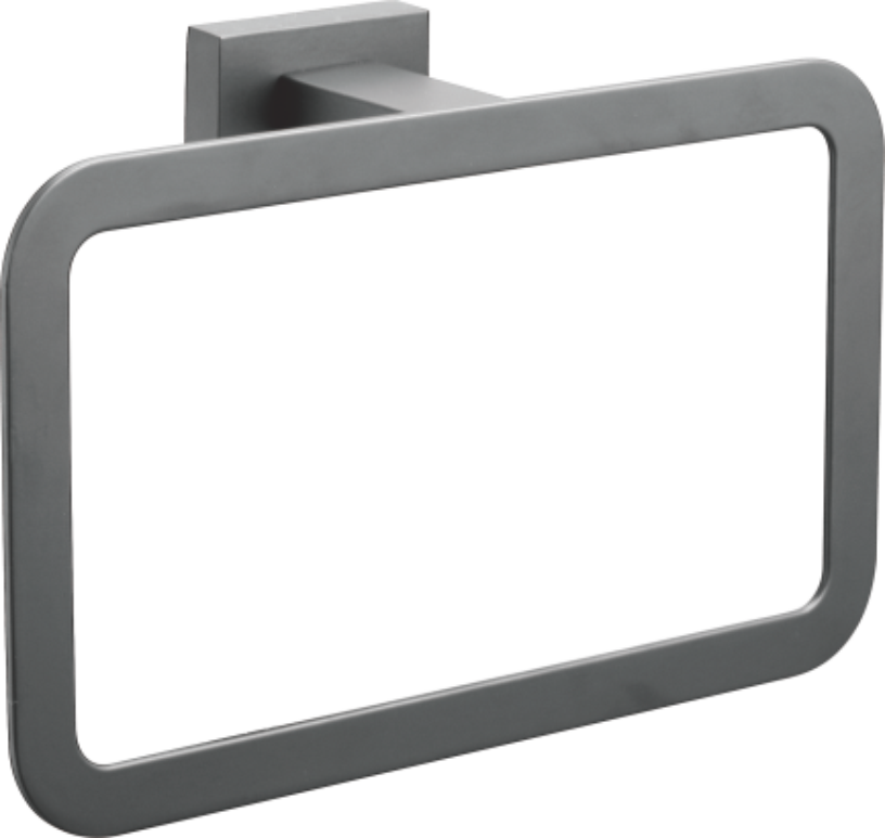 Держатель для полотенец, квадрат, нержавеющая сталь, оружейная сталь B90404