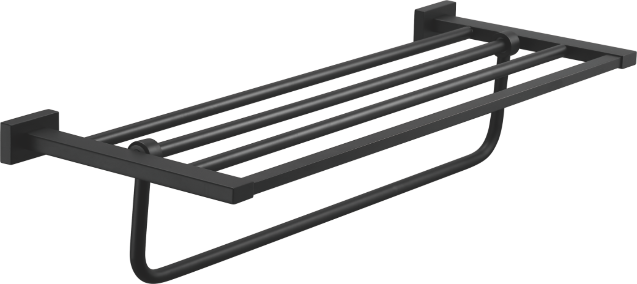 Полка для полотенец, нержавеющая сталь, черный B90324